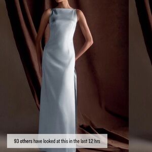 MESHKI light blue satin gown